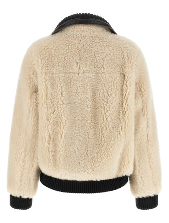 Куртка SACAI Shearling effect wool jacket (2608788051) #