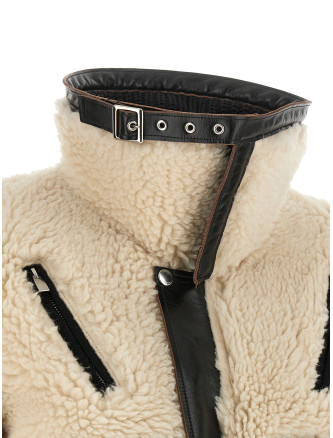 Куртка SACAI Shearling effect wool jacket (2608788051) #