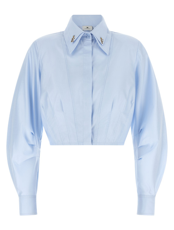 Рубашка ELISABETTA FRANCHI Cropped shirt with charms (CA17066E2019) #1
