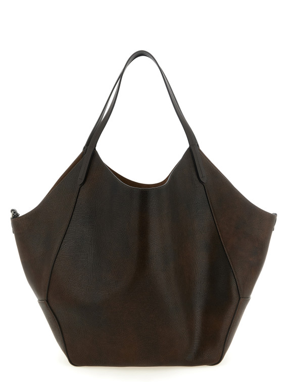 Шоппер BRUNELLO CUCINELLI Reversible Lizard effect leather Duo shopping bag (MBLZB2835C8279) #1