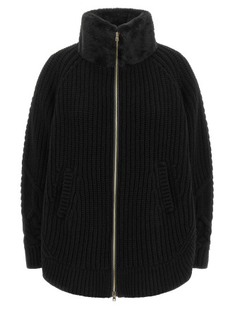 Кардиган HERNO Cardigan with fur insert