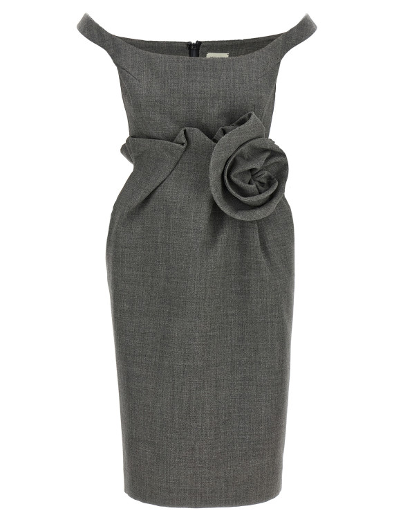 Платье миди MAGDA BUTRYM 3D flower dress (263926GREY) #1