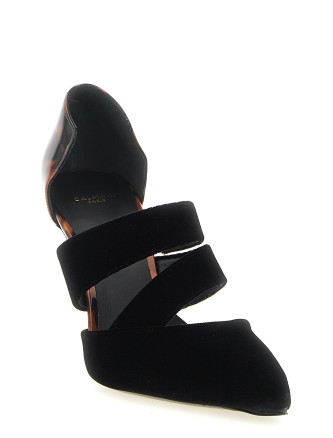 Высокие каблуки BALMAIN Pumps with tortoiseshell detail (HN0UA302TNVAEKS) #