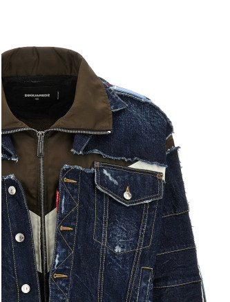 Куртка DSQUARED2 Multilayer denim jacket (S71AN0681D30011966) #