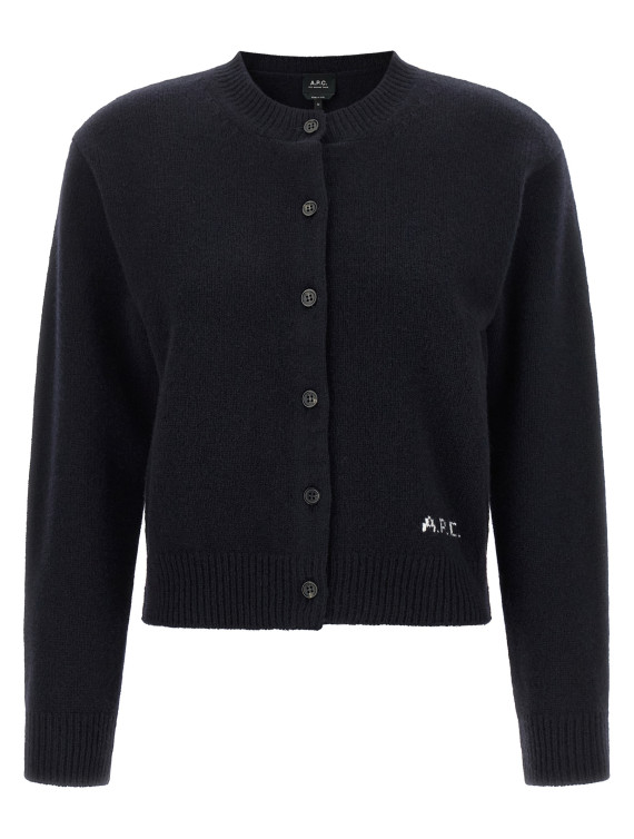 Кардиган A.P.C. Lila' wool cardigan with logo intarsia (WOASWF22352IAK) #1