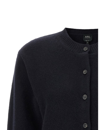 Кардиган A.P.C. Lila' wool cardigan with logo intarsia (WOASWF22352IAK) #