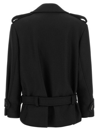 Пальто PINKO Double-breasted belted coat (107900A3PLZ99) #