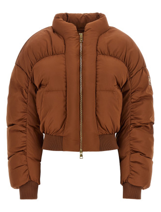 Пуховик ELISABETTA FRANCHI Down jacket with curled sleeves
