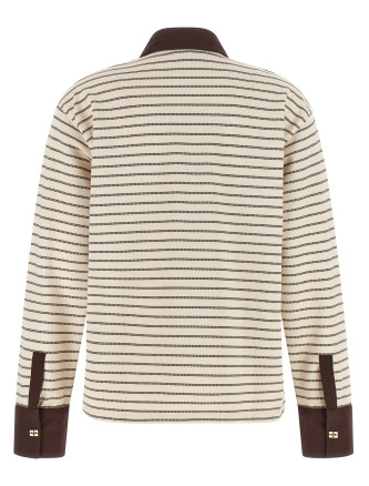 Свитер GANNI Striped cotton polo shirt (A1170012ZXG) #