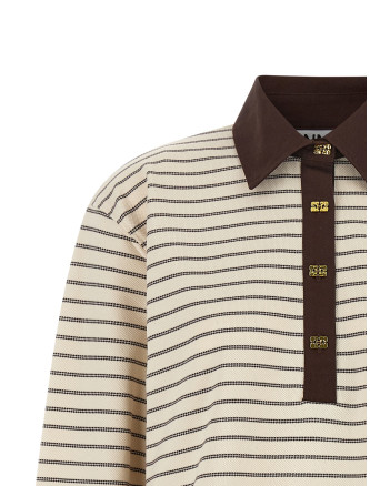 Свитер GANNI Striped cotton polo shirt (A1170012ZXG) #