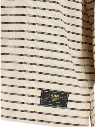 Свитер GANNI Striped cotton polo shirt (A1170012ZXG) #