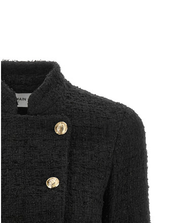 Жакет BALMAIN Double-breasted Tweed Short Jacket (JA00000000610PA) #