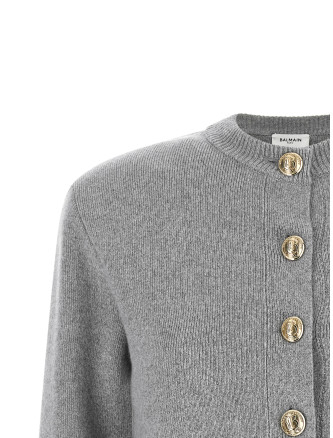 Кардиган BALMAIN Sculpture button crew neck cardigan (CA0000000013C08) #