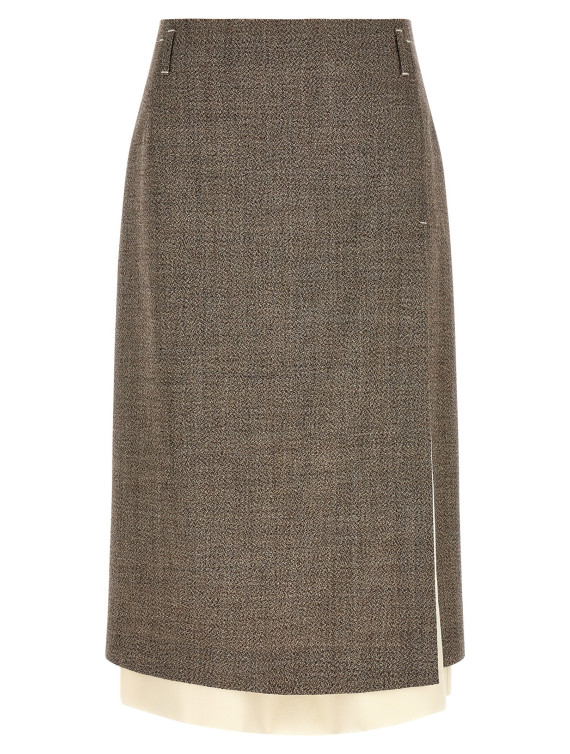 Юбка миди TELA Multi-layer hem skirt (110159010590Y001) #1