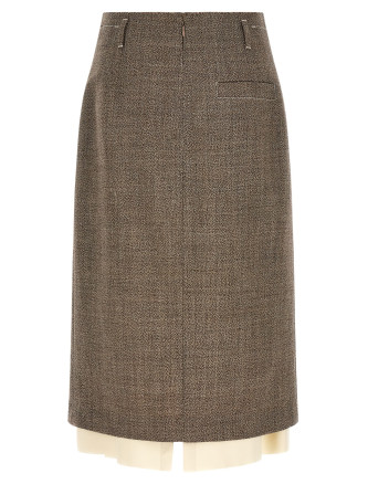 Юбка миди TELA Multi-layer hem skirt (110159010590Y001) #