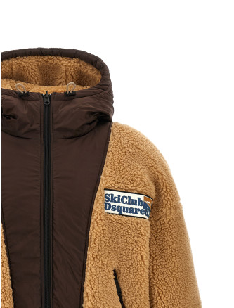 Куртка DSQUARED2 Teddy reversible jacket with logo patch (S71AN0690S25602124) #