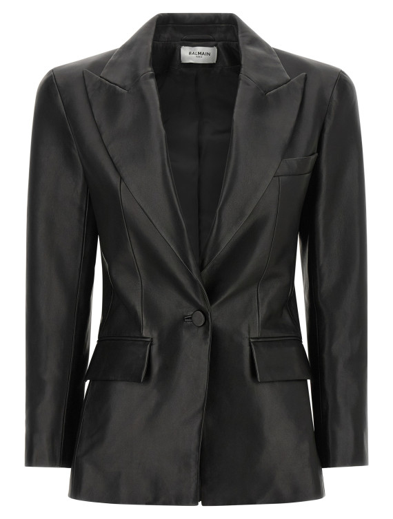 Куртка BALMAIN Leather blazer (JA00000000570PA) #1