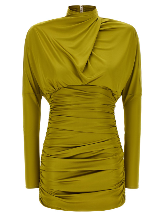 Мини-платье BALMAIN Draped mini dress (DR0000000081A50) #1