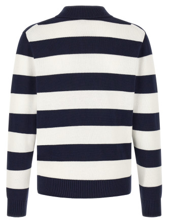 Свитер LACOSTE Striped pulover with polo collar (AH0488HHW) #
