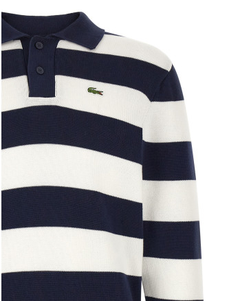 Свитер LACOSTE Striped pulover with polo collar (AH0488HHW) #