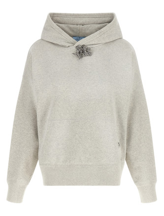 Свитшот PRADA Sweatshirt with jewel pin
