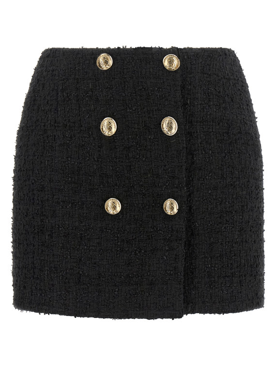 Embossed button detail miniskirt (SK00000000850PA) #1