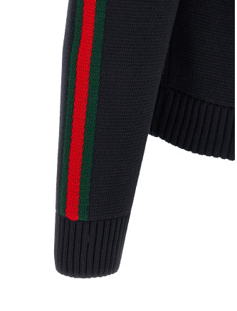 Верхняя одежда GUCCI Web Ribbon Knitted Jacket (851725XKFBD4795) #