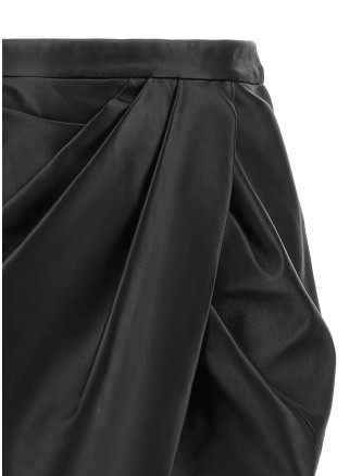 Юбка миди BALMAIN Leather skirt (SK00000000050PA) #
