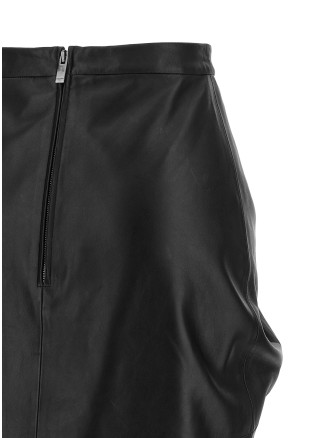 Юбка миди BALMAIN Leather skirt (SK00000000050PA) #