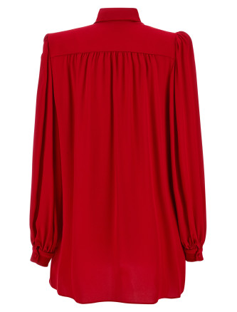 Рубашка VALENTINO GARAVANI Valentino Garavani silk shirt with bow (B3AB8K01MHR9M) #