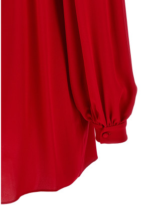 Рубашка VALENTINO GARAVANI Valentino Garavani silk shirt with bow (B3AB8K01MHR9M) #
