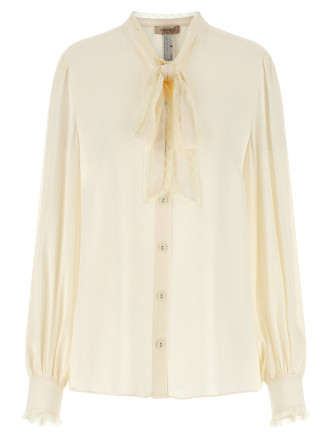 Рубашка TWIN SET Lace insert shirt