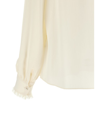Рубашка TWIN SET Lace insert shirt (262TT232400059) #