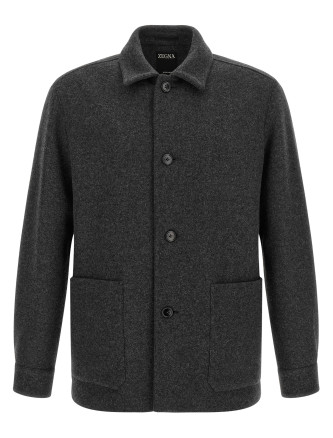Рубашка ZEGNA Jersey overshirt