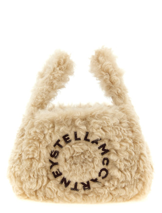 Сумка STELLA MCCARTNEY Shearling logo shoulder bag