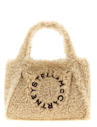 Шоппер STELLA MCCARTNEY Shearling logo shopping bag