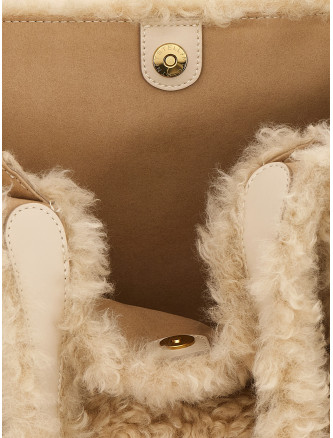 Шоппер STELLA MCCARTNEY Shearling logo shopping bag (502793WP07479561) #
