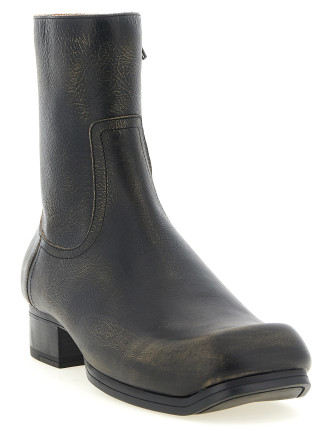 Ботинки MAISON MARGIELA Vintage leather ankle boots (S97WU0100P7880HA247) #