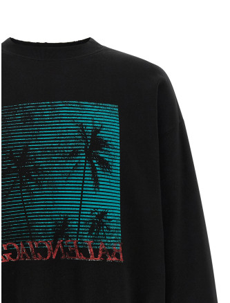 Свитшот BALENCIAGA Distressed detail sweatshirt (A0016MTUVR11000) #