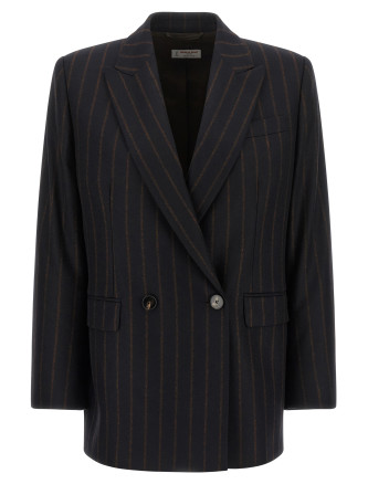 Жакет ALBERTO BIANI Pinstripe flannel blazer