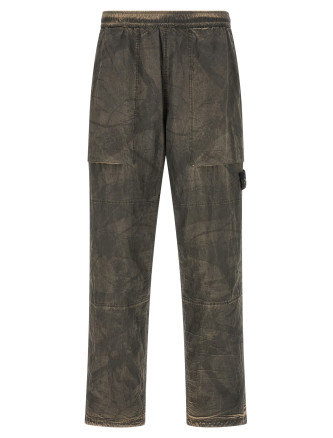 Брюки STONE ISLAND Printed pants with logo badge