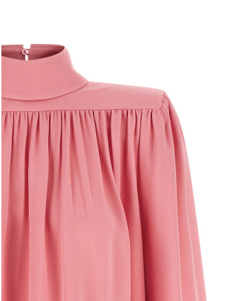 Рубашка VALENTINO GARAVANI Valentino Garavani Cady Couture Pleated Shirt (B0AECK51MMCY4) #
