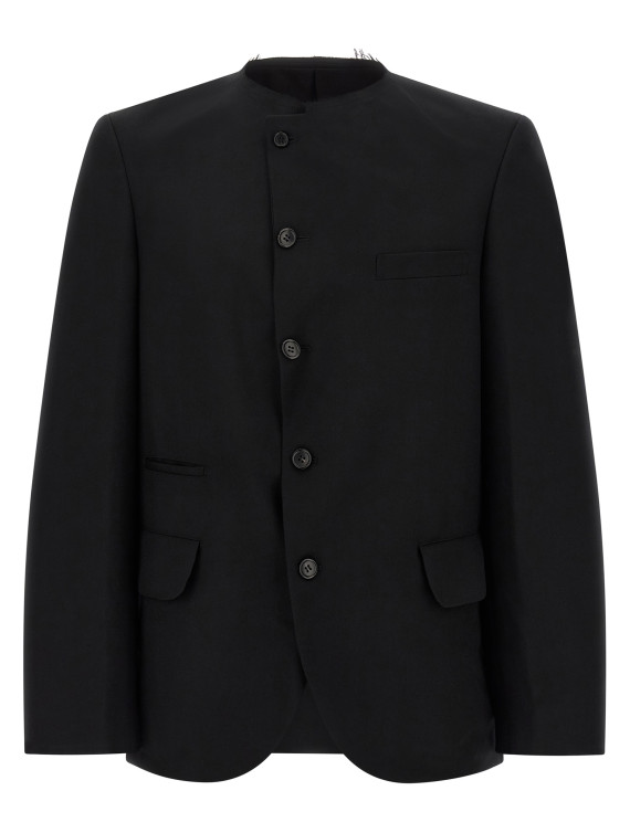 Пиджак COMME DES GARCONS BLACK Raw cut hem blazer (1RJ0040521) #1
