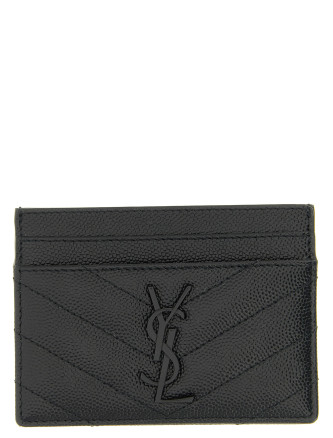 Кошелёк SAINT LAURENT Logo matelassé card holder