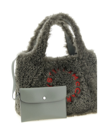 Шоппер STELLA MCCARTNEY Shearling logo shopping bag (513860WP07471464) #
