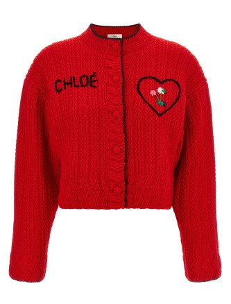 Кардиган CHLOÉ Embroidery cardigan
