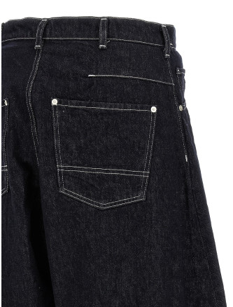 Джинсы COMME DES GARҪONS HOMME Contrast stitching jeans (HRP0130511) #