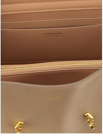 Сумка FERRAGAMO 'Hug Soft (M)' (795203WARMTAUPE) #