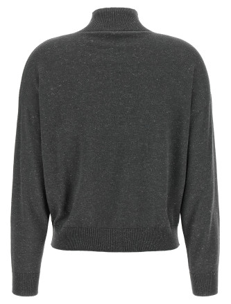 Lamé thread turtleneck sweater (A99270F1809771272) #