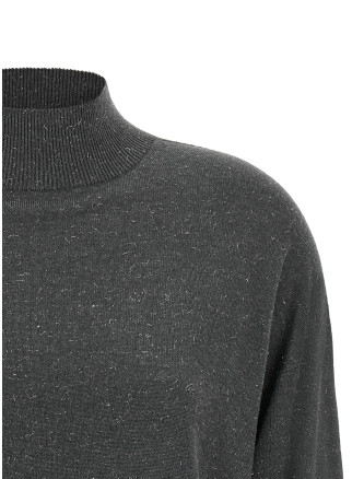 Lamé thread turtleneck sweater (A99270F1809771272) #